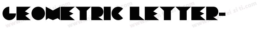 geometric letter字体转换